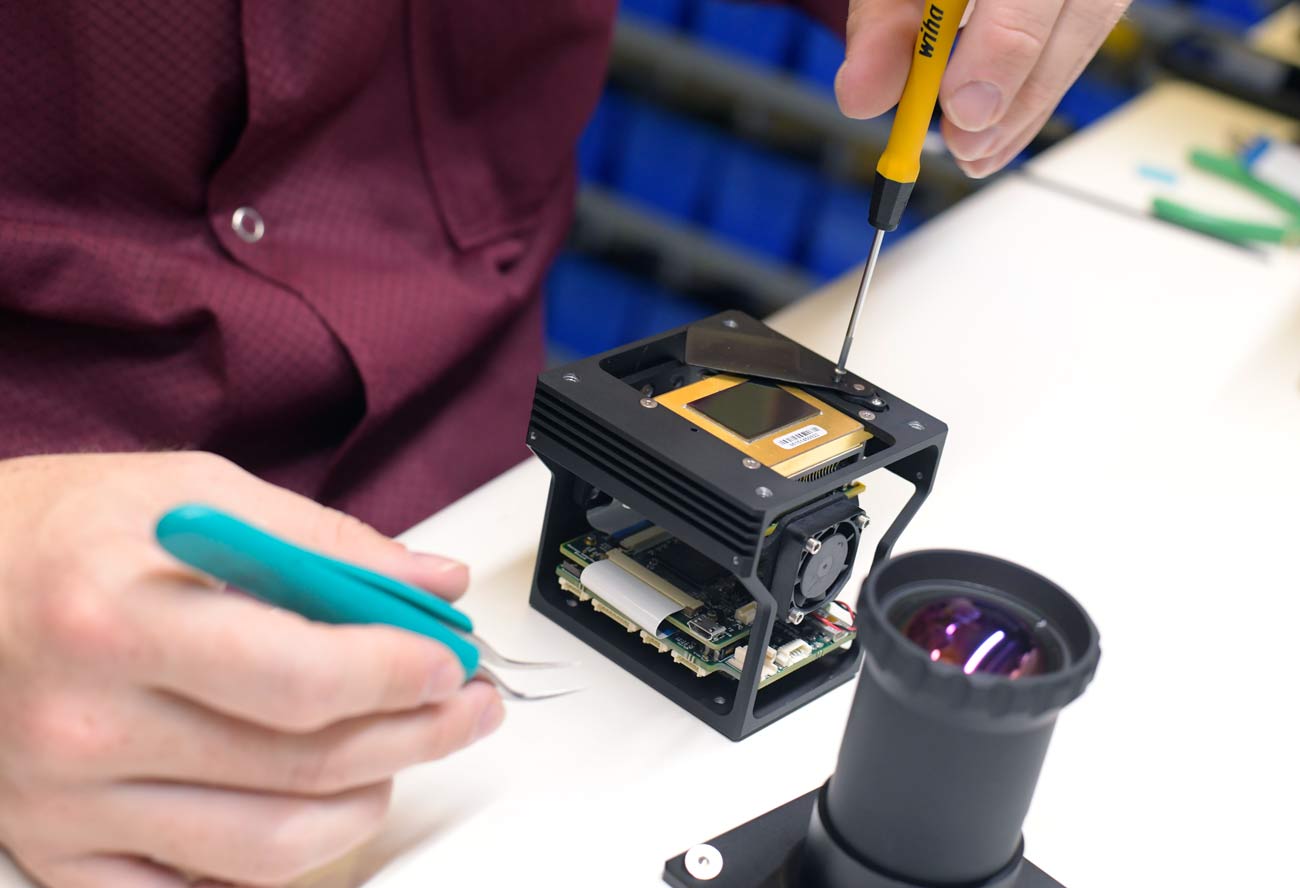 Microbolometer inside the Vayu HD